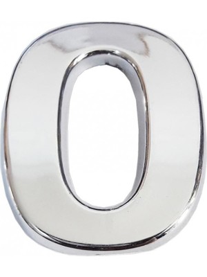 Cemax Krom Yapışkanlı 0 Rakamı 5 cm