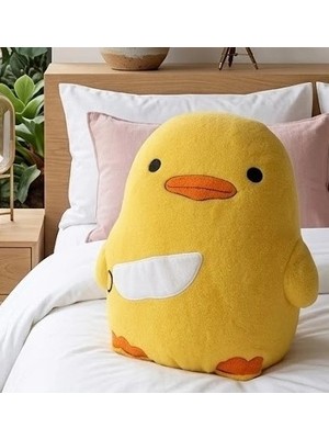 Biçomi Neşeli Civciv: Yumuşak Dokulu Çocuk Odası Dekoratif Uyku Arkadaşı (25X30 Cm)