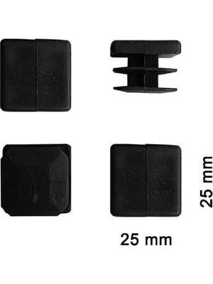 Nil Avm Kare Profil Iç Tapa 25X25 mm 4 Adet
