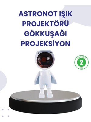 Uslucan Alışveriş Dekoratif Gün Batımı Işığı – Astronot Figürlü