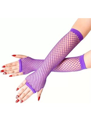 Asiltech Retro Mor File Parmaksız Eldiven 26 cm