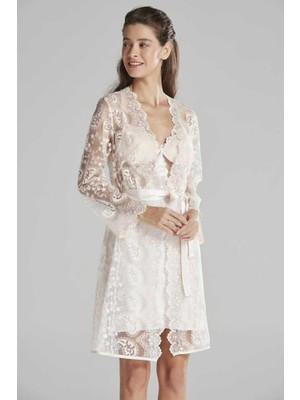 Pierre Cardin Inci 6'lı Kaplı Midi Gecelik Sabahlık Set 6225