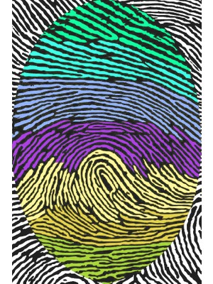 Limajuno Home & Kids Carpet Renkli Parmak Izi Desenli Dijital Baskılı Çocuk HALISI_100 x 150 cm