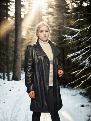 Velmora Fashion Uzun Ko  Hakiki Deri Ceket - Siyah