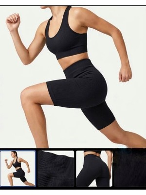 Toparlayıcı Özellikli Fitilli Kadın Şort