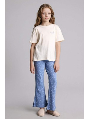 DeFacto Tişört Alt 2'li Pijama Takımı Kız Çocuk H2655A826SP