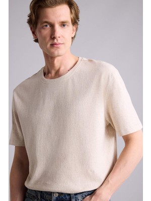 DeFacto Regular Fit Bisiklet Yaka Kısa Kollu Tişört G7033AX26SM