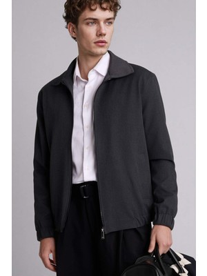 DeFacto Regular Fit Polo Yaka Astarlı Fermuarlı Mont H4724AX26SP