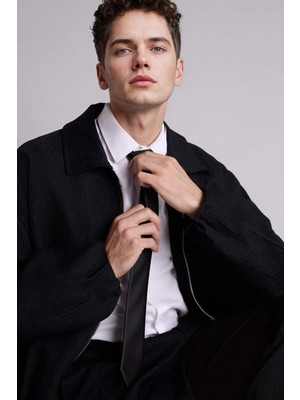 DeFacto Oversize Fit Yaka Detaylı Mont H5724AX26SP