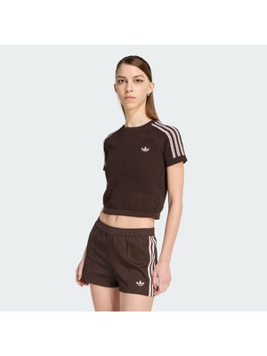 Adidas Originals KC6480 KNITTED CROCHET CALI TEE
