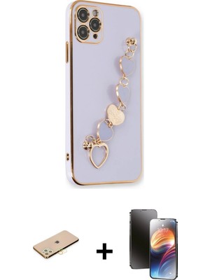 Cepte Toptan iPhone 11 Pro Nova Işık Prime - Siyah 3D Antistatik Mat Seramik Nano Ekran Koruyucu + Sarı Renkli Kamera Lens Koruma Cam