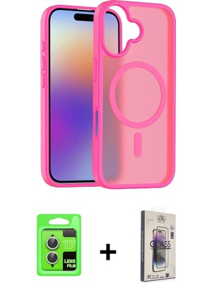 Cepte Toptan iPhone 17 Siluet Minimal Prime - Siyah Bilvis 3D Cam Ekran Koruyucu + Gümüş Raze Metal Kamera Lens