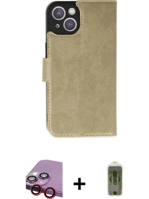 Cepte Toptan iPhone 14 Plus Siluet Işık Serisi - Siyah Joko Magic 5d Hayalet Cam + Kırmızı Raze Metal Kamera Lens