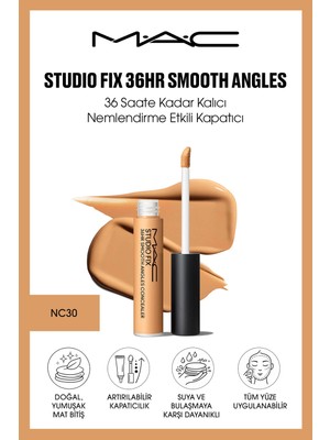 M.A.C Studio Fix 36HR Smooth Angles 36 Saate Kadar Kalıcı Nemlendirme Etkili Kapatıcı - NC30