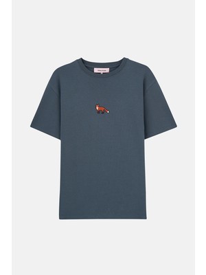 Reflect Studio Kızıl Tilki Premium T-Shirt - Antrasit