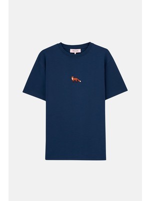 Reflect Studio Kızıl Tilki Premium T-Shirt - Lacivert