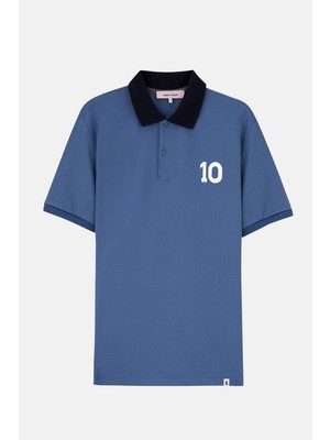 El Diez Polo Yaka T-Shirt - Mavi