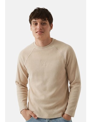 Reflect Studio Kızıl Tilki Fitilli Sweatshirt - Parşomen Bej