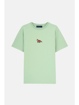 Reflect Studio Kızıl Tilki Premium T-Shirt - Mint Yeşili
