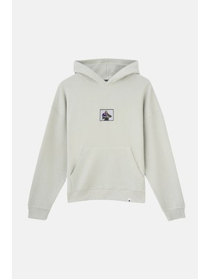 Reflect Studio Sir. #44 Supersoft Cepli Hoodie - Açık Gri