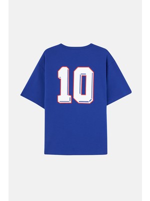 France 10  Oversize Premium T-Shirt - Lacivert