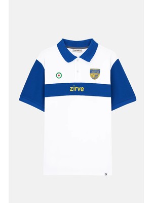 Zirve Polo T-Shirt - Beyaz/mavi