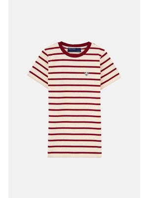 Reflect Studio Panda Çocuk Heavyweight T-Shirt - Kırmızı / Ekru