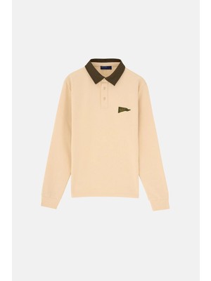 Reflect Studio Wild At Heart Soft Touch Polo Yaka Sweatshirt - Ekru