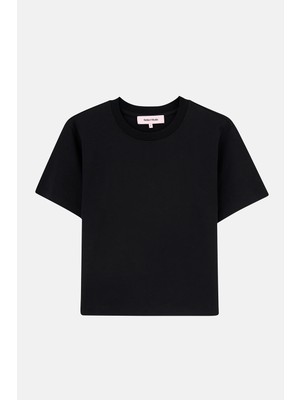 Basic Premium Kadın T-Shirt - Siyah