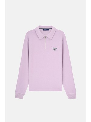 Reflect Studio Koala Supersoft Quarter-Zip Sweatshirt - Lila