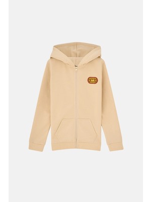 Reflect Studio Rooted In The Wild Soft Fleece Çocuk Full Zip Hoodie - Ekru