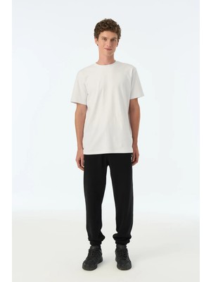 Logo Supersoft Erkek Eşofman Altı - Siyah