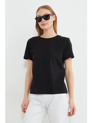 FullaModa Basic Bisiklet Yaka Tişört