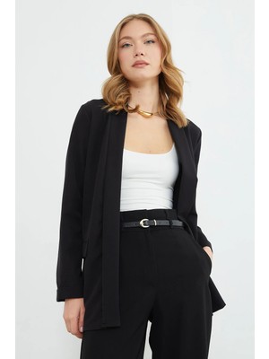FullaModa Duble Kol Şal Yaka Blazer Ceket