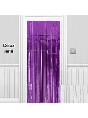 Asiltech Işıltılı Duvar ve Kapı Perdesi Mor Renk