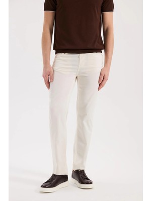 Jakamen Krem Slim Fit 5 Cep Spor Pantolon