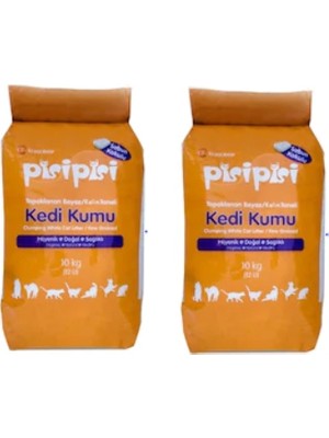 Pisi Pisi Sabun Kokulu Kalın Taneli Kedi Kumu 20 kg Topaklaşan Özelliği ile Hijyenik Kullanım