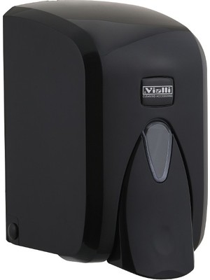 Vialli Vi̇alli̇ Köpük Sabun Dispenseri Hazneli 500 ml Siyah A.B.S Plastik Malzeme ile Modern Tasarım
