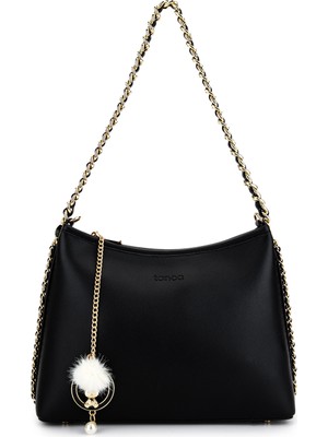 Tamer Tanca Kadın Suni Deri Siyah Omuz Çanta 921 27321 Bn Cnt Y26 Sıyah