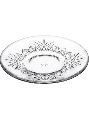 Uravas Store Timeless Çay Tabağı(6 Adet) Şeffaf