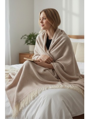 Comfort Craft Pamuklu Balkon ve Koltuk Battaniyesi - 130X170 cm Yumuşak Dokulu Şal