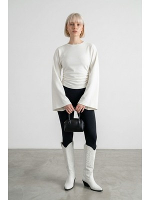 Aida Fashion Geniş Kol Pamuklu Bluz