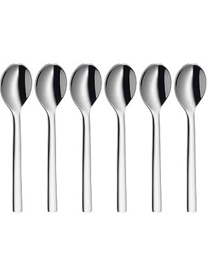 Uravas Store Nuova Çelik 6'lı Gümüş Espresso Kaşığı