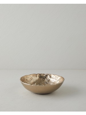 English Home Dalia Alüminyum Dekoratif 20X20X5 cm Gold