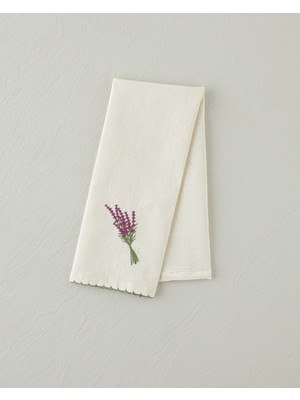 English Home Lavispera Pamuk Polyester Nakışlı Kurulama Bezi 30X50 cm Mor