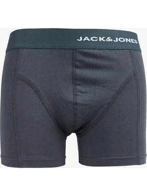 Jack & Jones Gri Erkek Boxer Jacallan Trunks Exc