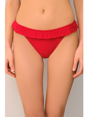 Suwen Chris Fırfırlı Bikini Alt