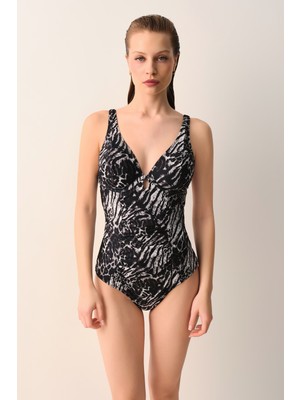 Suwen Savage Balenli Balkonet Korseli Toparlayıcı Mayo