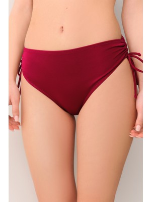 Suwen Yanı Büzgülü Bikini Alt