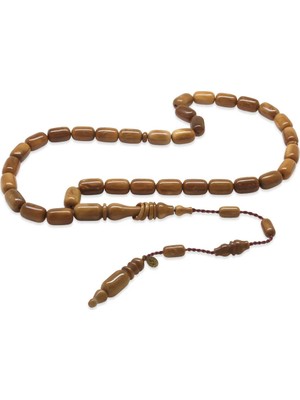 Tesbihane Kuka Ağacı Tesbih - Sistemli - Koleksiyonluk - Sadullah Usta Işçilikli - Kahverengi - Kapsül Kesim